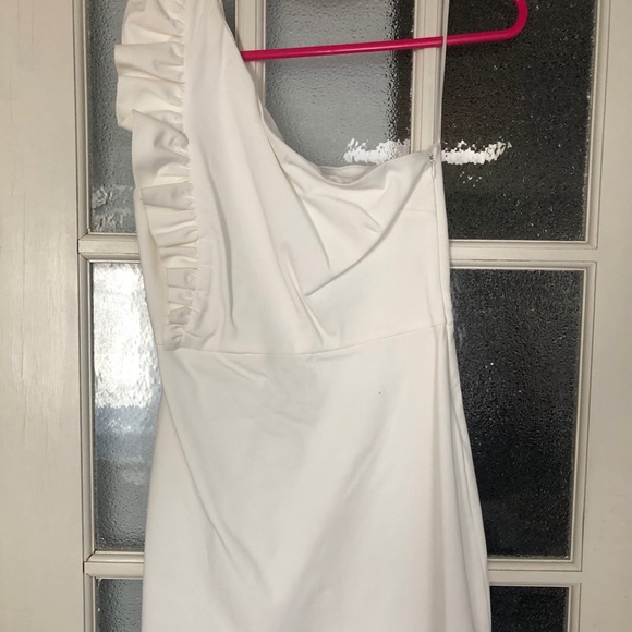 Zara One Shoulder Ruffle Dress - Picture 2 of 2